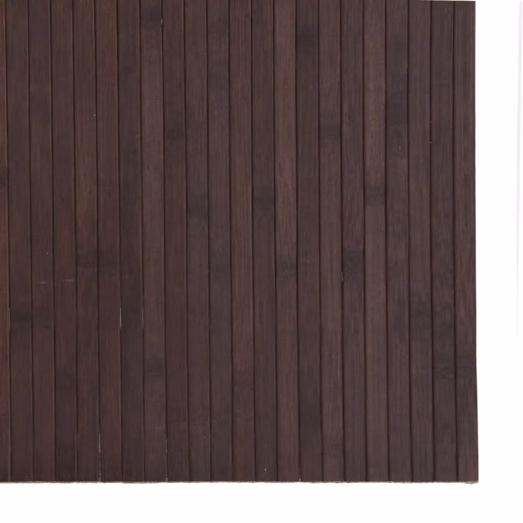 Berkfield Home Rectangular Bamboo Rug in Dark Brown, W/D/H: 80 x 200 cm – 4
