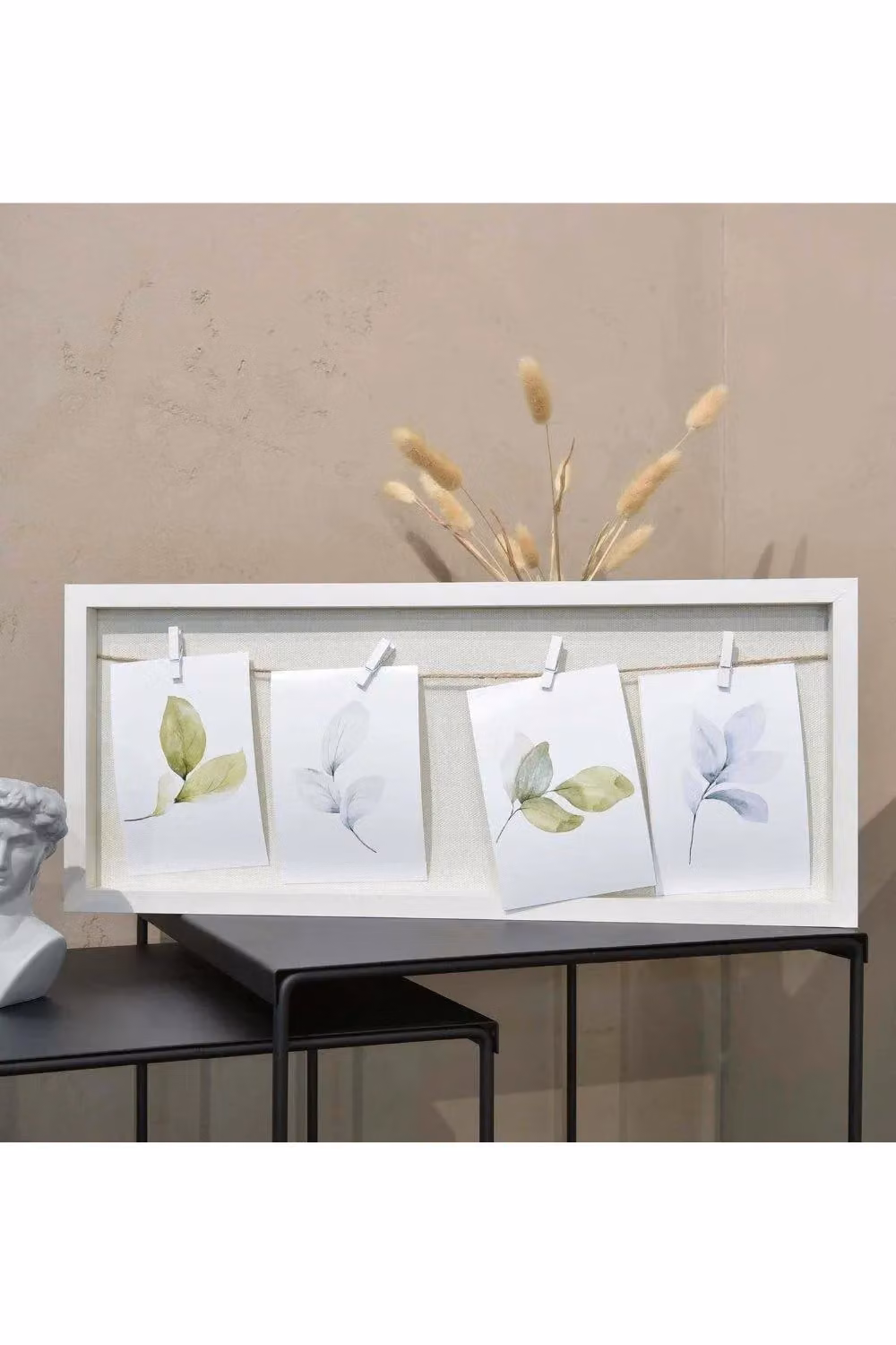 Nielsen Design Rectangular Wood Hanging Collage Frame in White, Green or Grey for 9x13 cm Photos – 2
