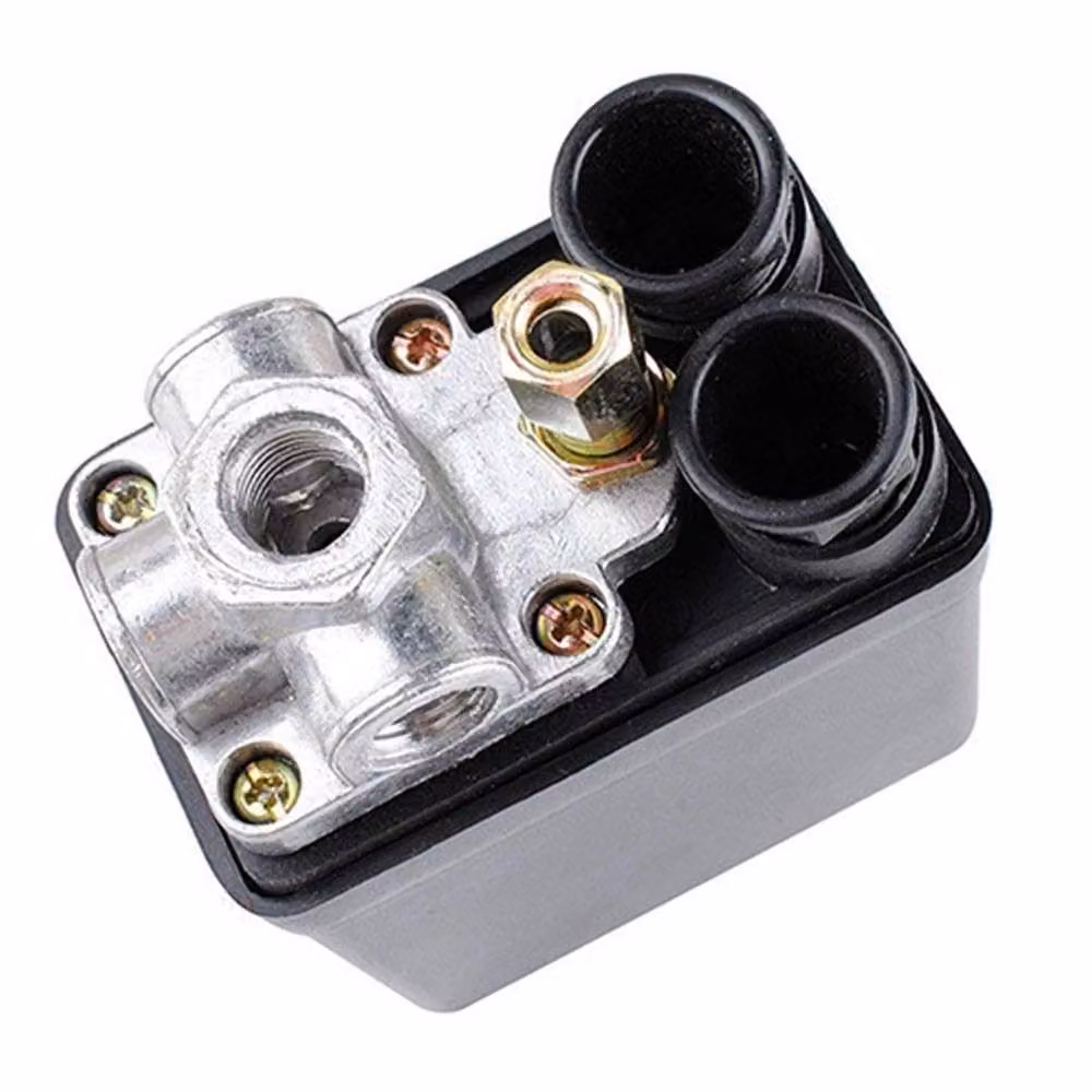 NESTLUNE 240V Air Compressor Pressure Switch Control, Black – 6