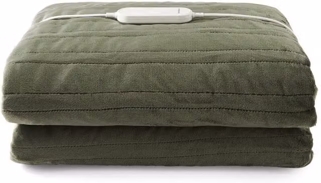 Morphy Richards EverCosy Large Fleece Electric Heated Throw, Green, W/D/H: 200 x 180 cm – 1