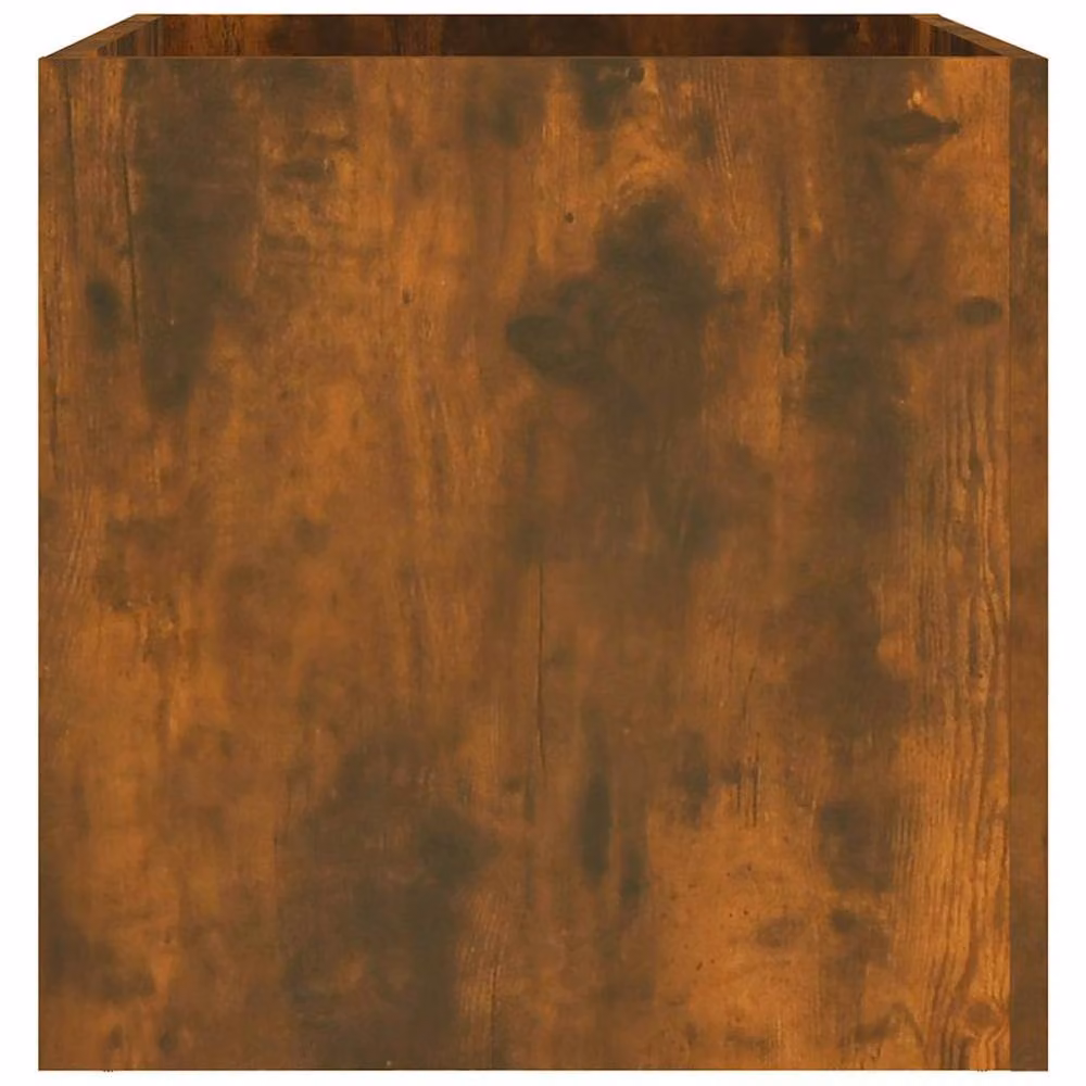 Berkfield Home Smoked Oak Planter Box, Brown, W/D/H: 40 x 40 x 40 cm – 3