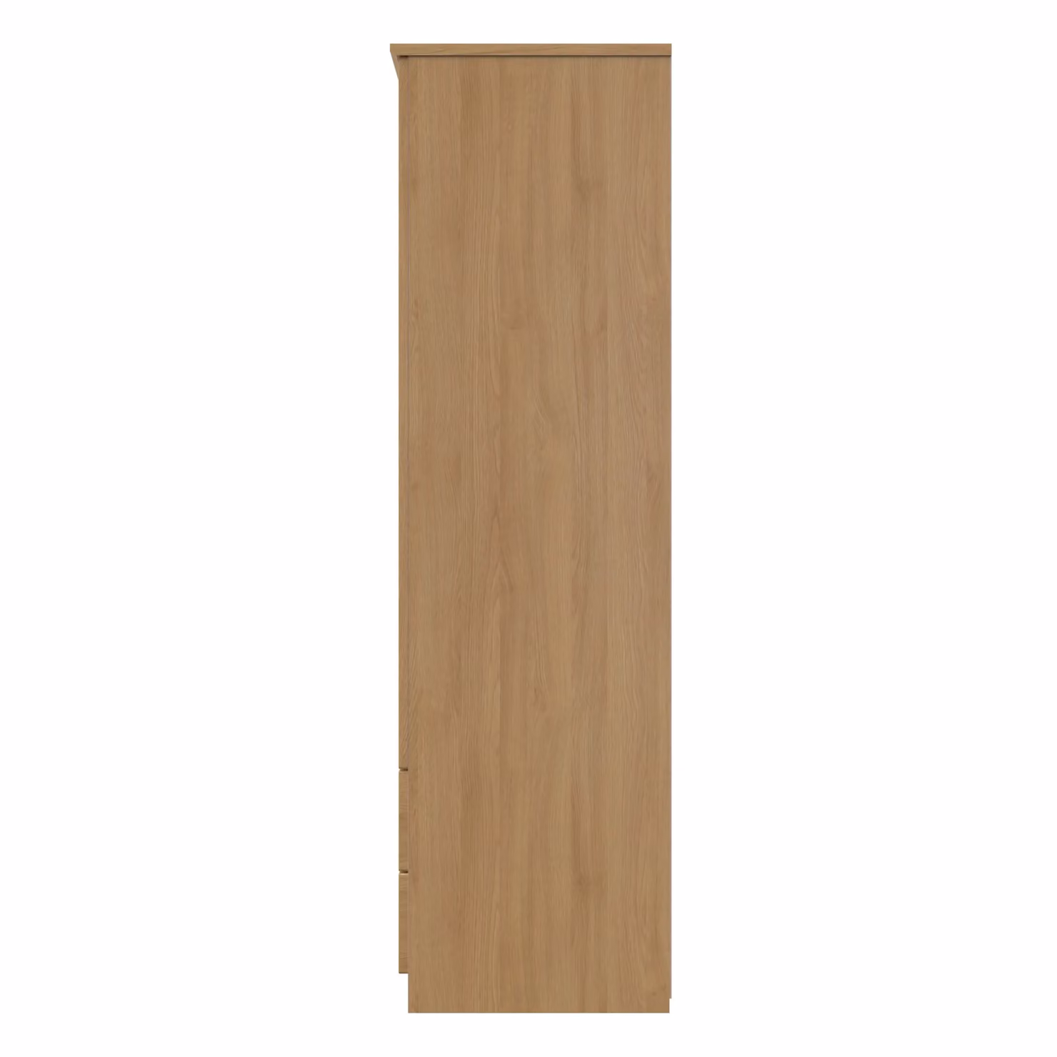 2 U Holborn Ready Assembled Triple Wardrobe with Three Drawers in Brown – 2