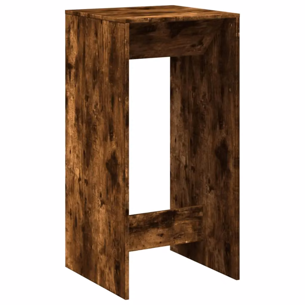 Berkfield Home Bar Table in Smoked Oak Brown, W/D/H: 51 x 50 x 103.5 cm – 2