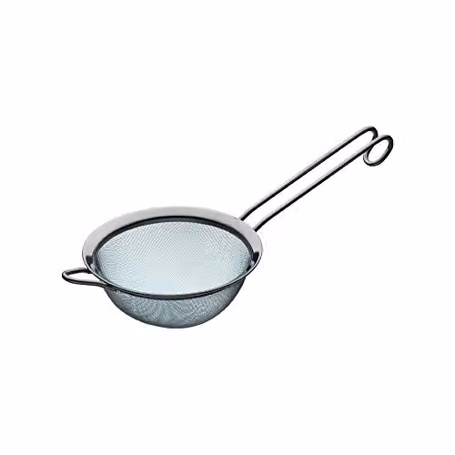 MasterClass Fine Mesh Stainless Steel Sieve in Silver, 20.5cm