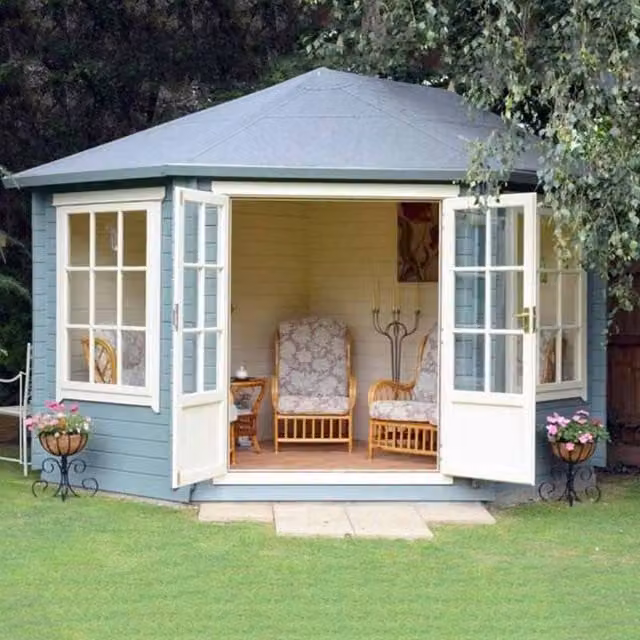 Shires Ardcastle 28mm Corner Log Cabin in Grey