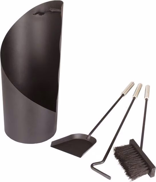 Valiant Fireside Companion Tool Set in Black and Silver