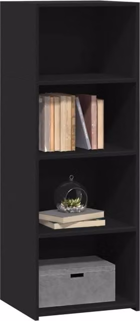 Berkfield Home Black Matt Highboard W/D/H: 45 x 41 x 124 cm – 1