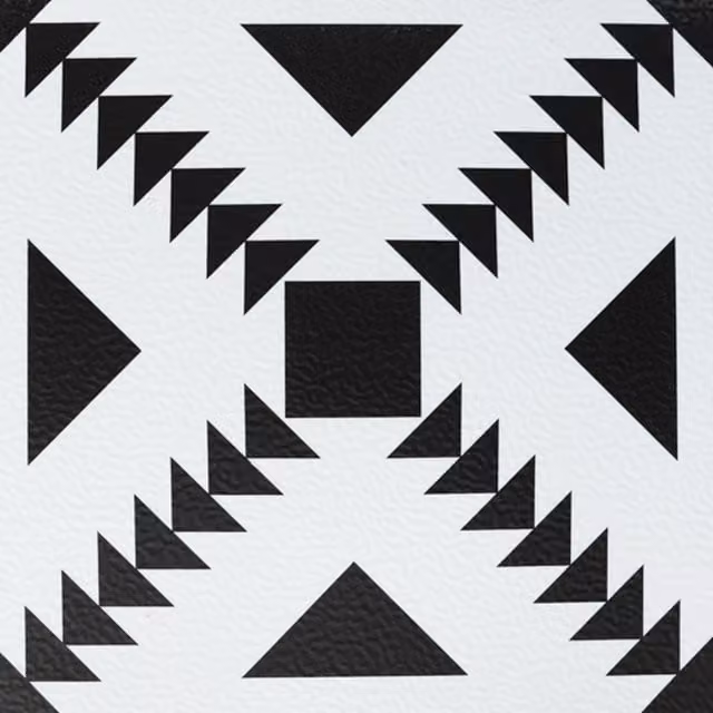 Fine Decor Art Deco Self-Adhesive Vinyl Floor Tiles, Tile Look, Grey and Multicolour, 0.93sqm