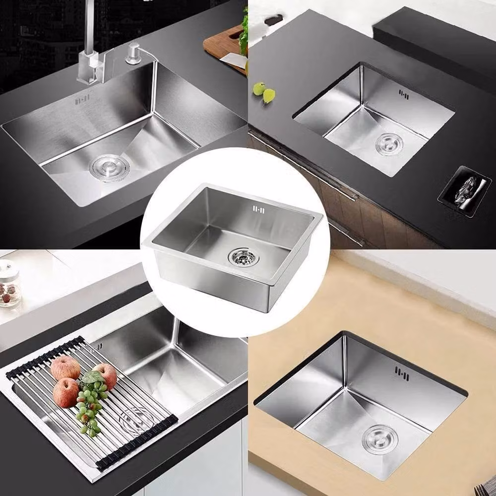 PAWNORA Stainless Steel Kitchen Sink in Silver – 4