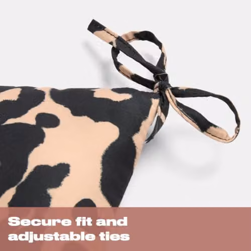 OHS 2 Pack Animal Print Outdoor Chair Seat Pads in Brown and Multicolour, W/D/H: 40 x 40 x 40 cm – 6