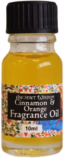 KDMD Scented Fragrance Oil Xmas Cinnamon and Orange, 10ml, Yellow and Orange