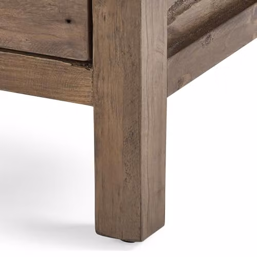 Julian Bowen Industrial Pine Bedside Table in Beige and Brown, W: 66 cm, D: 48 cm, H: 34 cm – 5