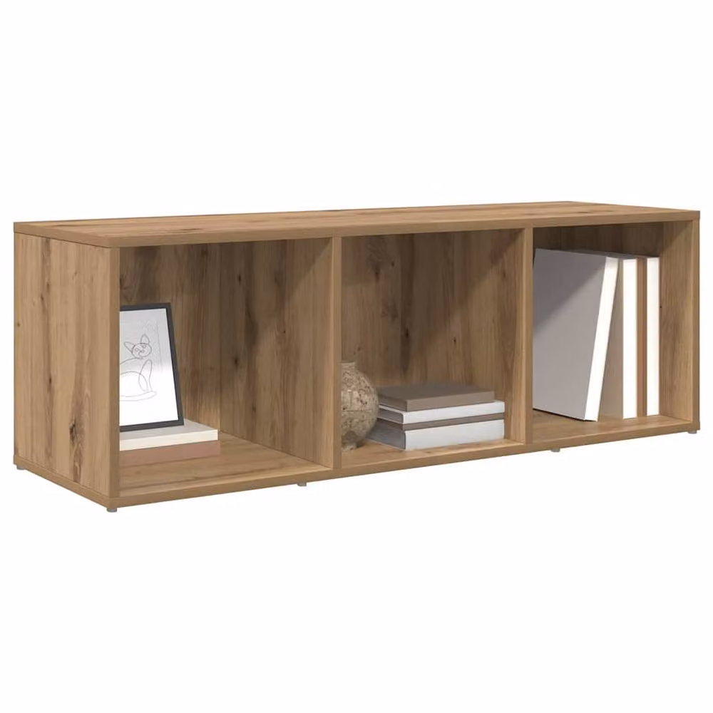 Berkfield Home Artisan Oak TV Cabinet with Storage in Brown – 2