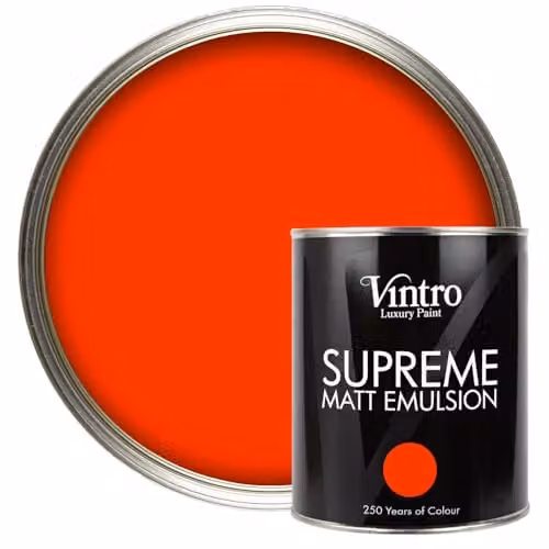 Vintro Luxury Matt Emulsion Multi Surface Paint in Racing Red, 1L