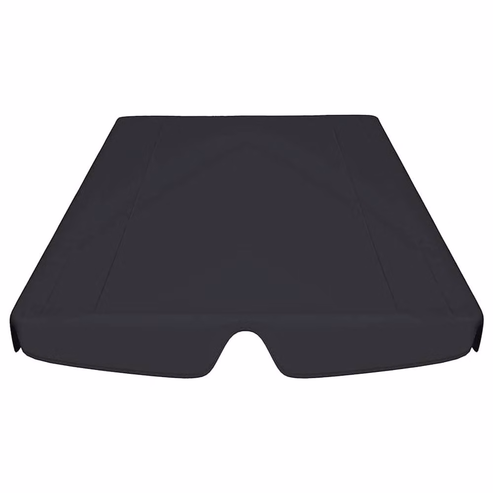 Berkfield Home Replacement PVC-Coated Garden Swing Canopy, Black, W: 150 cm, D: 105 cm, H: 70 cm – 4