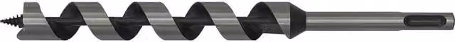 Loops SDS Plus Auger Wood Drill Bit, Silver and Multicolour, Diameter: 19 mm, Length: 225 mm – 1