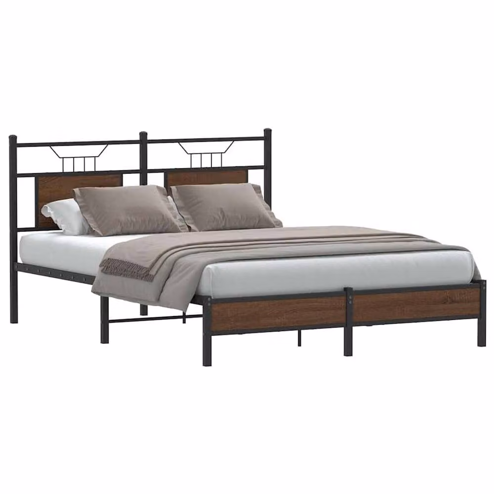 Berkfield Home Brown Oak Bed Frame with Drawers, W/D/H: 190 x 140 x 91.5 cm – 2
