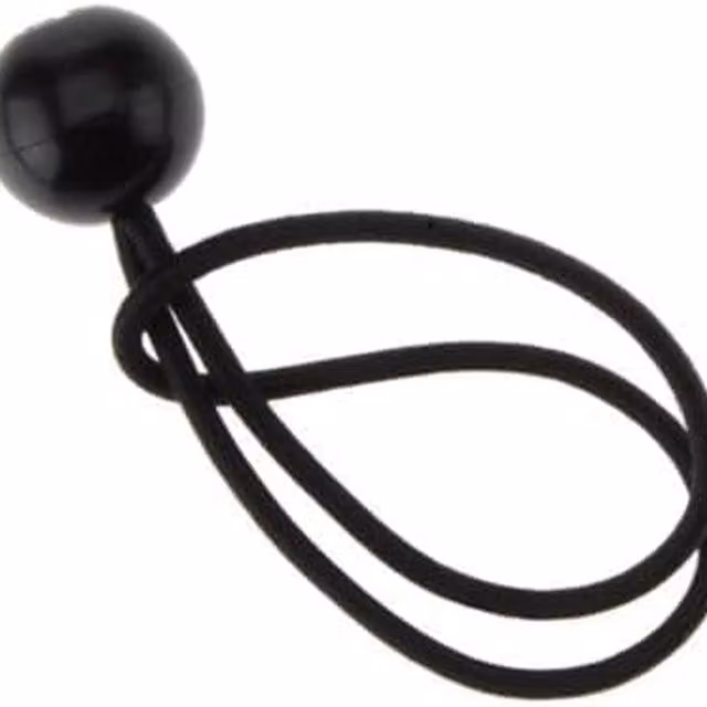 Garden Mile 12-Piece Black 6-Inch Plastic Bungee Cords with Balls