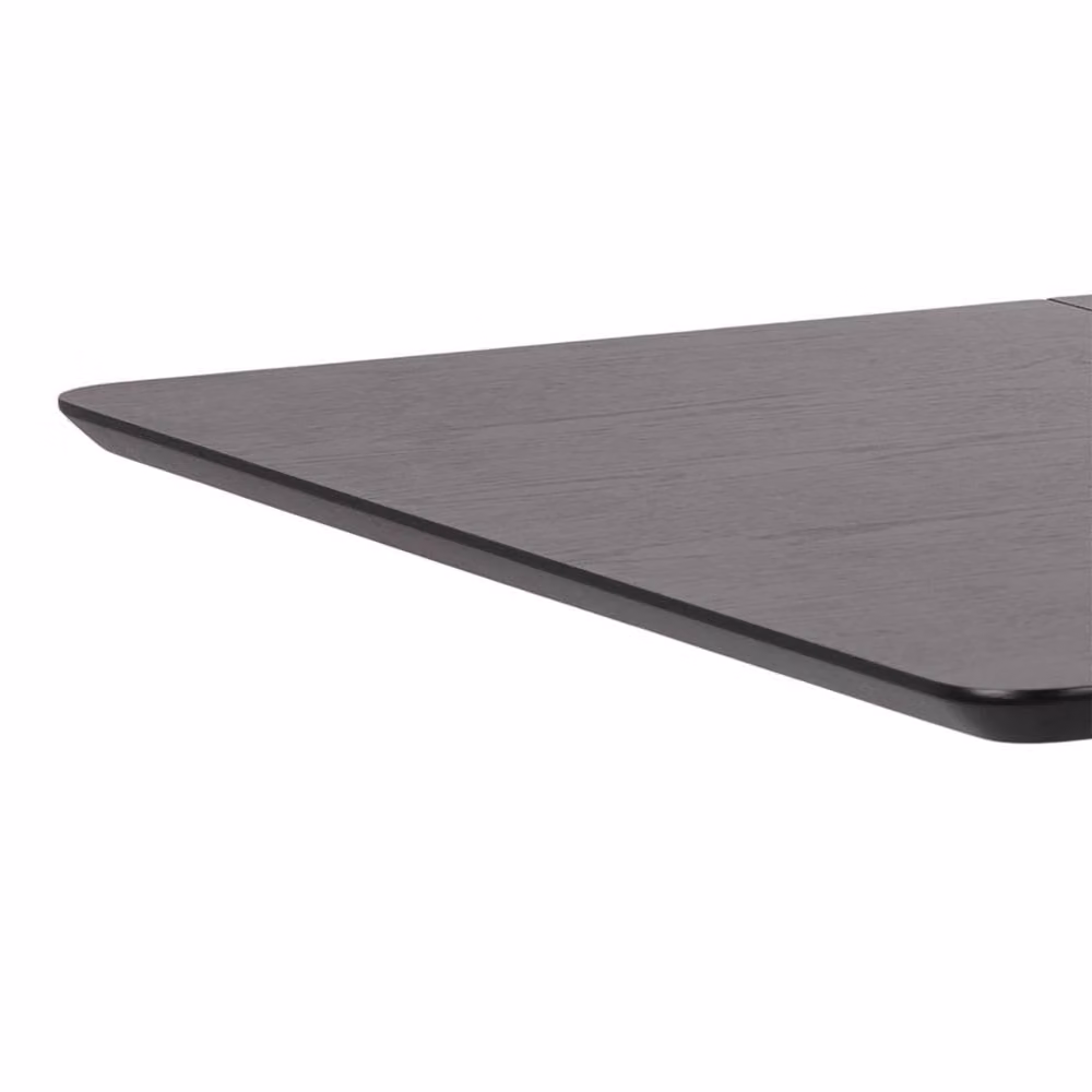 Wyld Haus Saffron Black Wooden Extending Rectangular Dining Table – 5