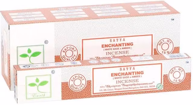Satya Enchanting Earth Incense Sticks, Pack of 6, Brown and Multicolour
