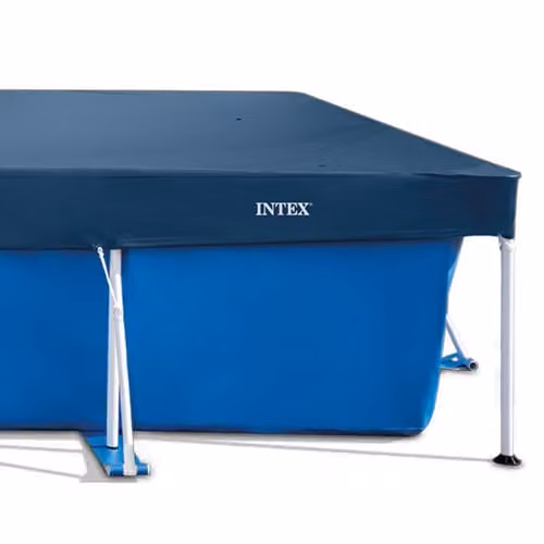 Intex 28039 Blue Protective Tarpaulin Cover for Rectangular Pools, W: 450 cm, D: 220 cm, H: 20 cm – 4