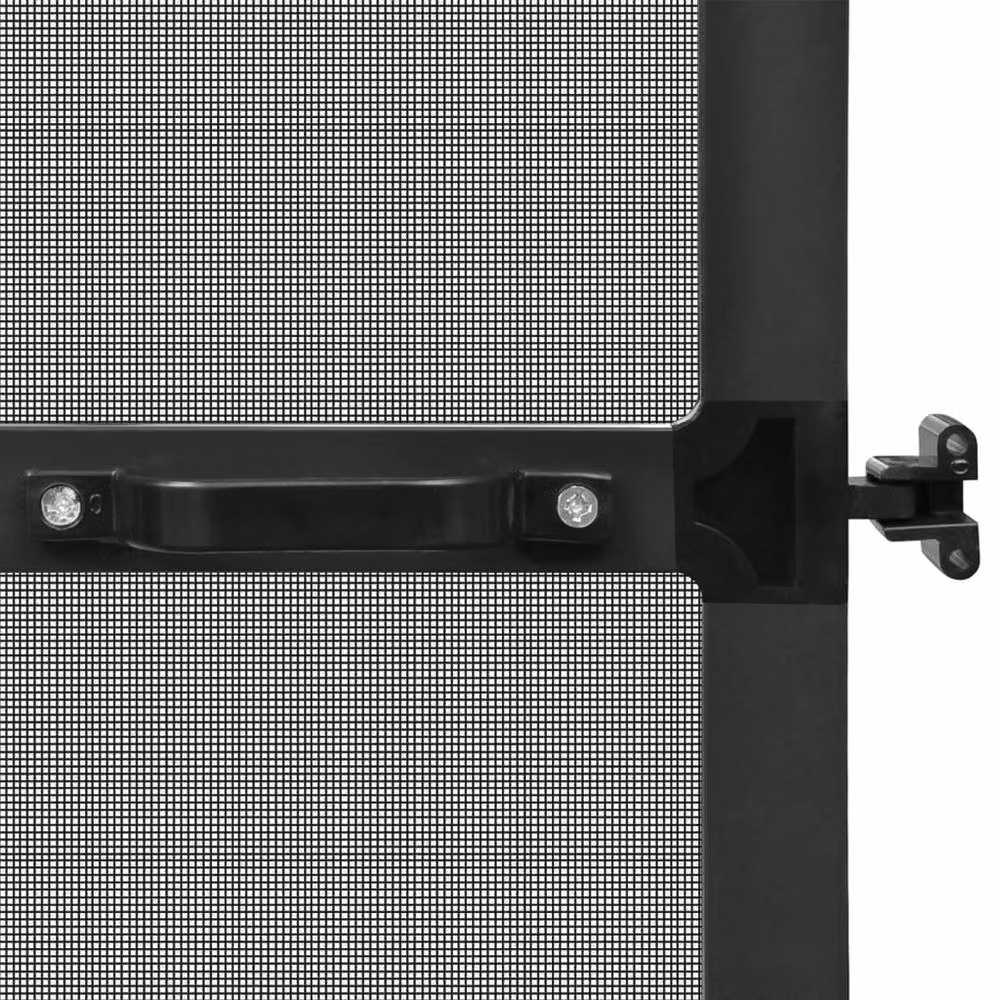 Berkfield Home Hinged Aluminium Insect Screen for Doors, Anthracite and Black, W: 120 cm, H: 240 cm – 3