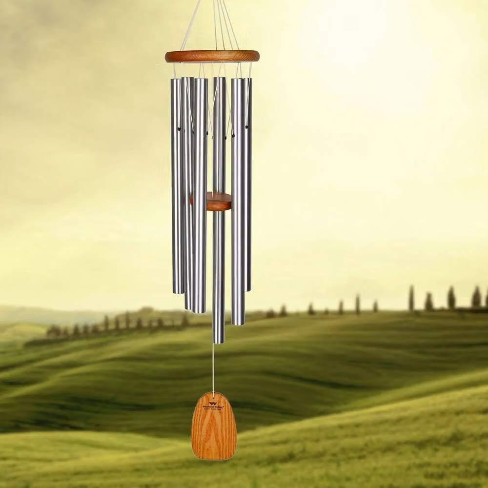 Woodstock Chimes Amazing Grace Large Silver Metal Wind Chime – 2