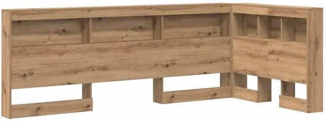 Berkfield Home Artisan Oak Storage Headboard with Integrated Shelf, Brown, Width: 90 cm – 1