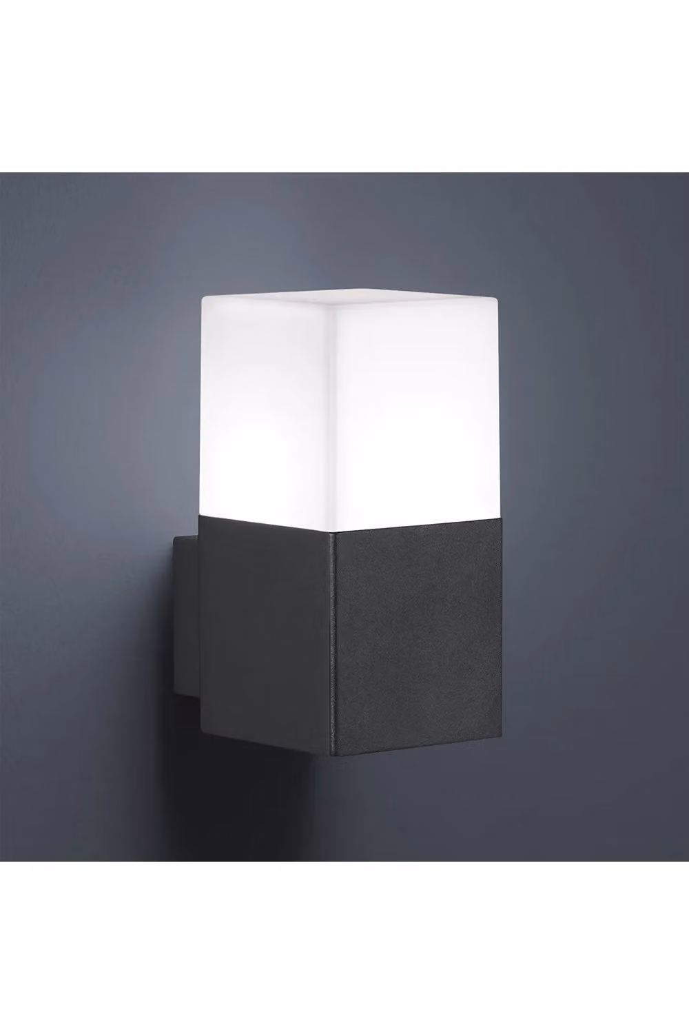 CGC Lighting Amara Modern Square Cube Outdoor Wall Light in Grey and White – 4