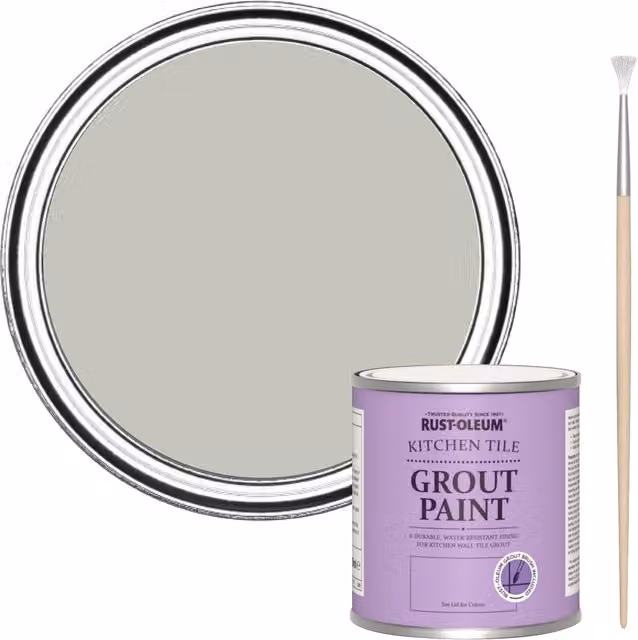 Rust-Oleum Kitchen Grout Paint Tyne Fog Grey 250ml
