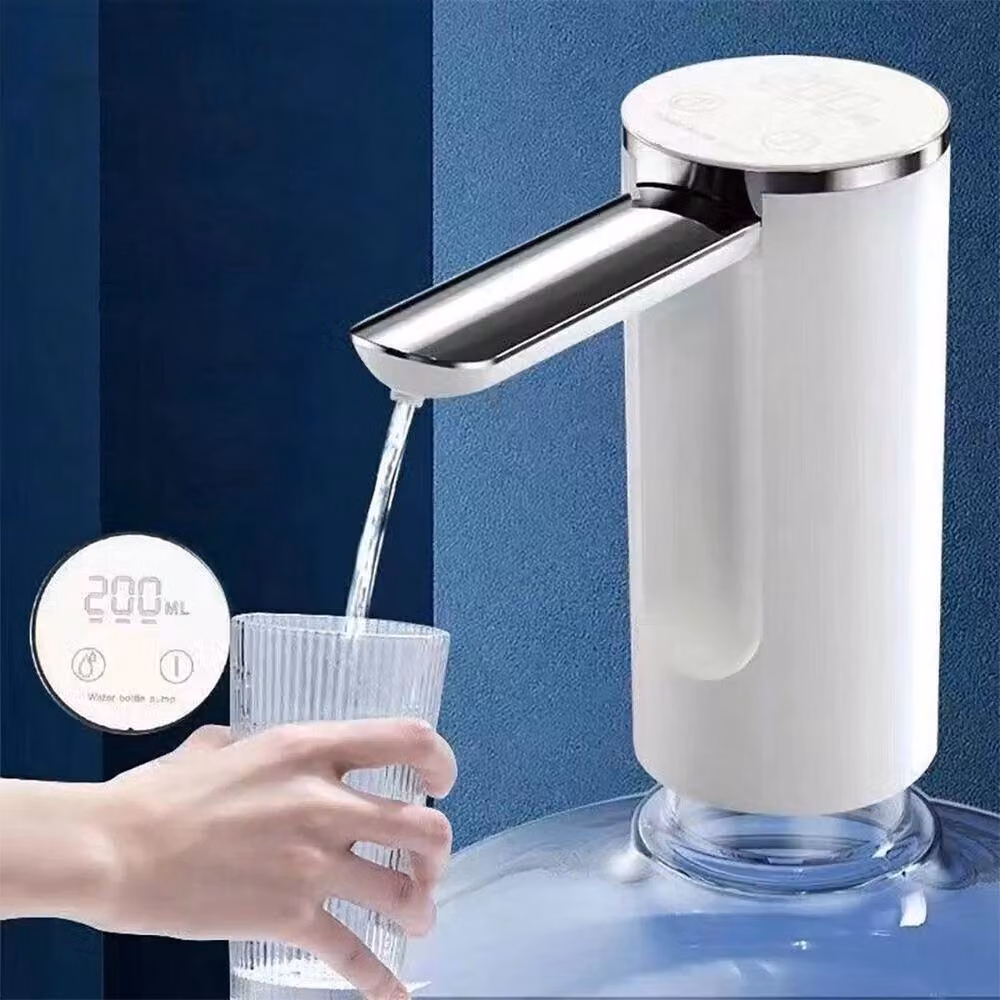 SPETLEK Electric USB Water Bottle Pump in White – 3