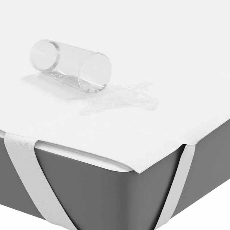 Berkfield Home Waterproof and Breathable Mattress Protector, White, W/D/H: 90 x 200 cm