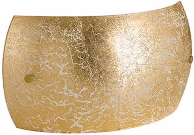 Netlighting VANITY 2 Light Flush Wall Light Gold/Brass W/D/H: 27 x 15 x 8.5 cm