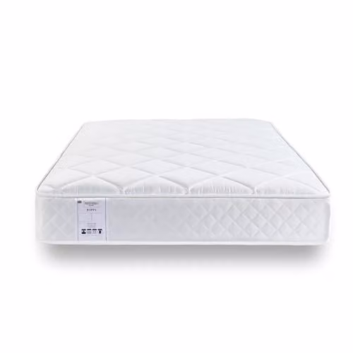 RestRelax Sleep Poppy Coil Sprung Quilted Mattress, White, W/D/H: 90 x 190 x 26 cm – 1