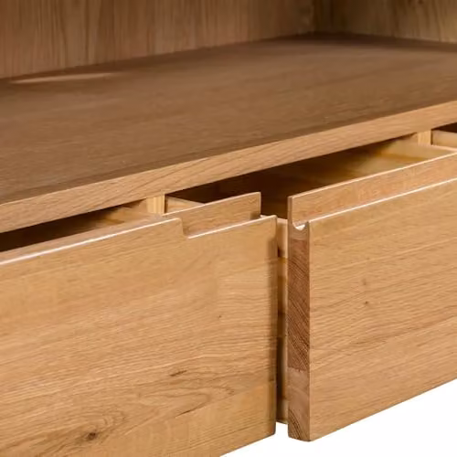 Julian Bowen Curve Retro Oak TV Unit, Brown, W/D/H: 115 x 40 x 50 cm – 4