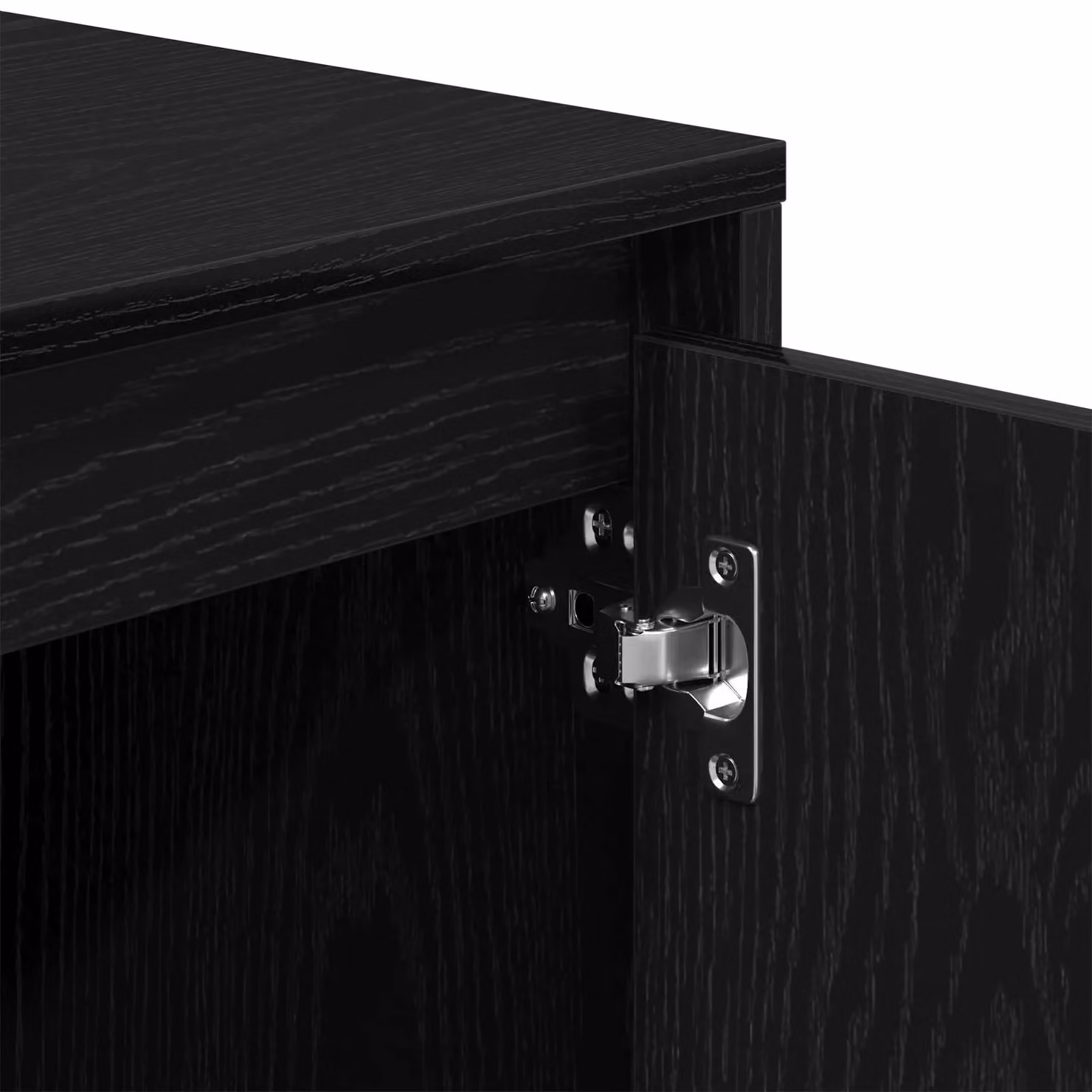 Berkfield Home Minimalist TV Stand in Black Oak, W/D/H: 102 x 37.5 x 52.5 cm – 4