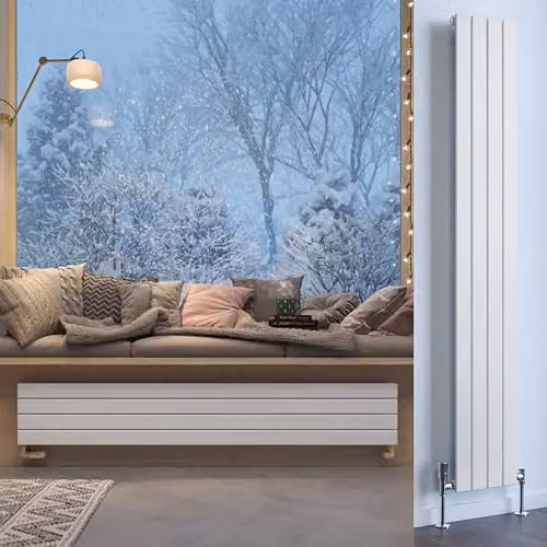 Terma White Steel Single Panel Wall Mounted Radiator H 180 cm x W 29.2 cm – 1