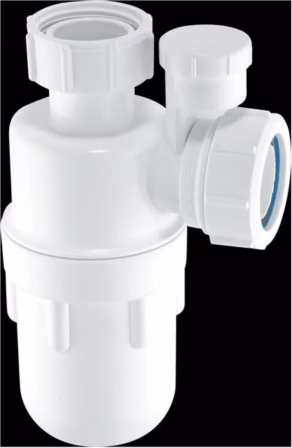 McAlpine A10V 75mm Silentrap Anti-Syphon Bottle Trap with Multi in White – 1
