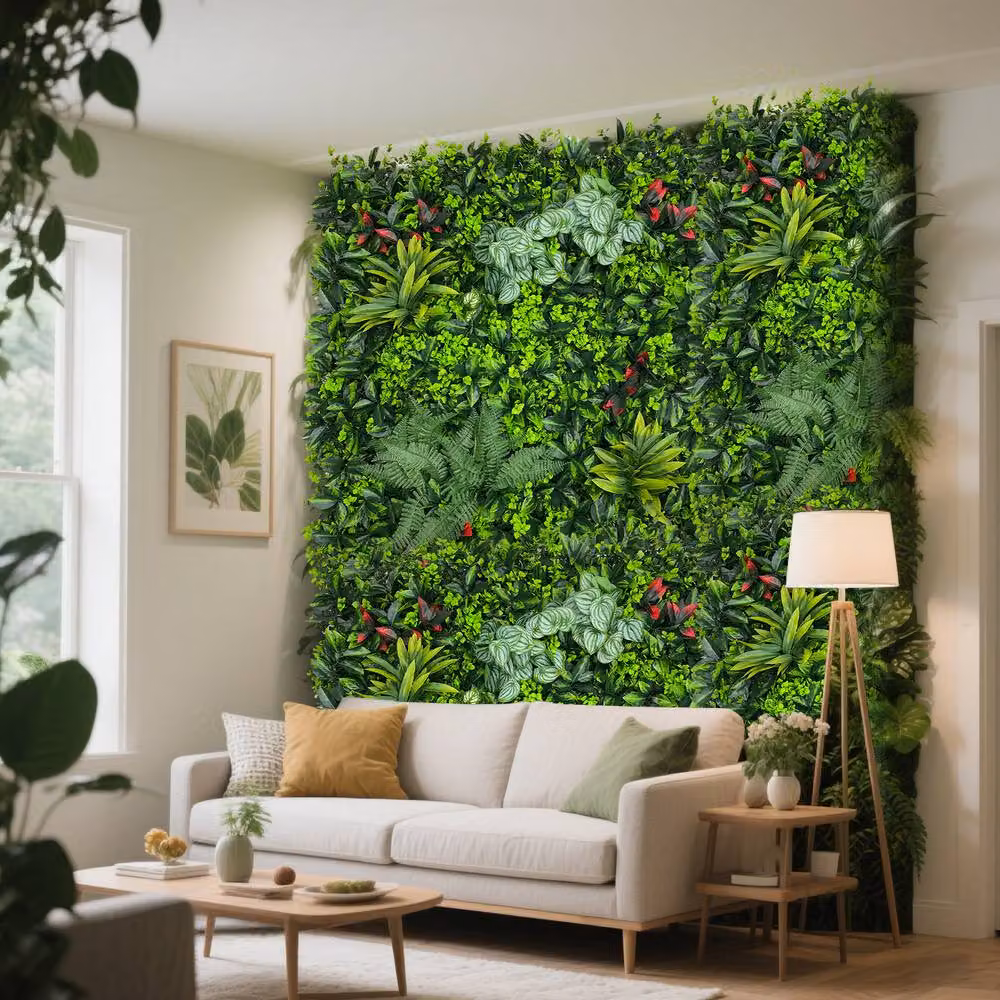INMTFEI Artificial Boxwood Hedge Panel, Green, W/H: 100 x 100 cm – 2