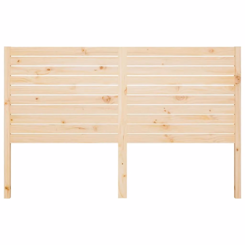 Berkfield Home Rustic Solid Wood Pine Bed Headboard, Brown, W/D/H: 186 x 4 x 100 cm – 2