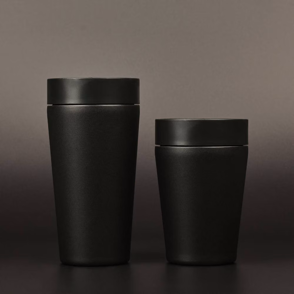 Circular & Co Stainless Steel Double Walled Insulated Travel Mug with Lid, 355 ml, Black – 3