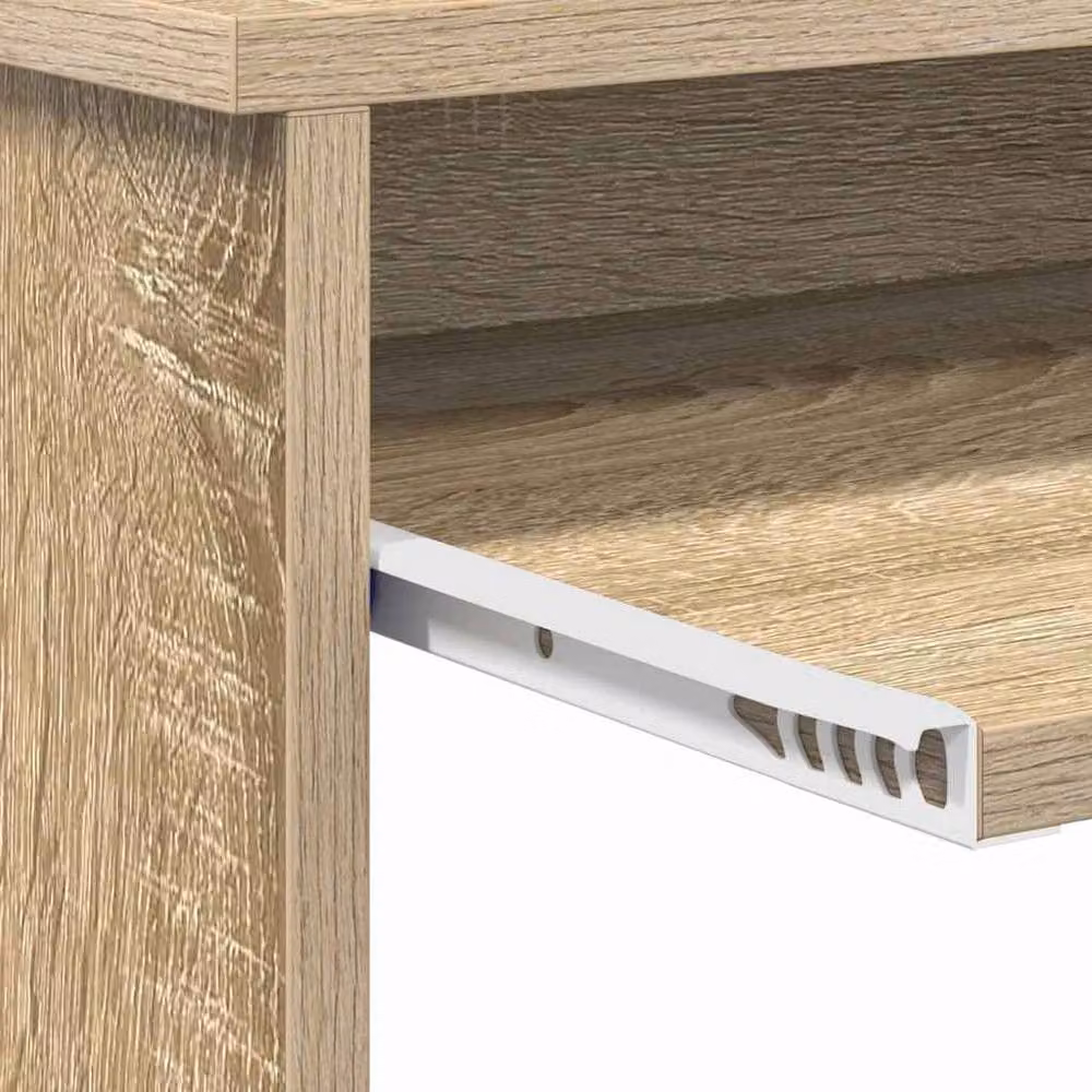 Berkfield Home Sonoma Oak Computer Desk in Light Oak – 6