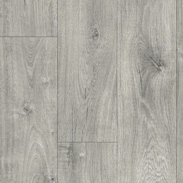 IVC Grey Wood Effect Felt Backed Sheet Vinyl Flooring, W: 200 cm, L: 600 cm