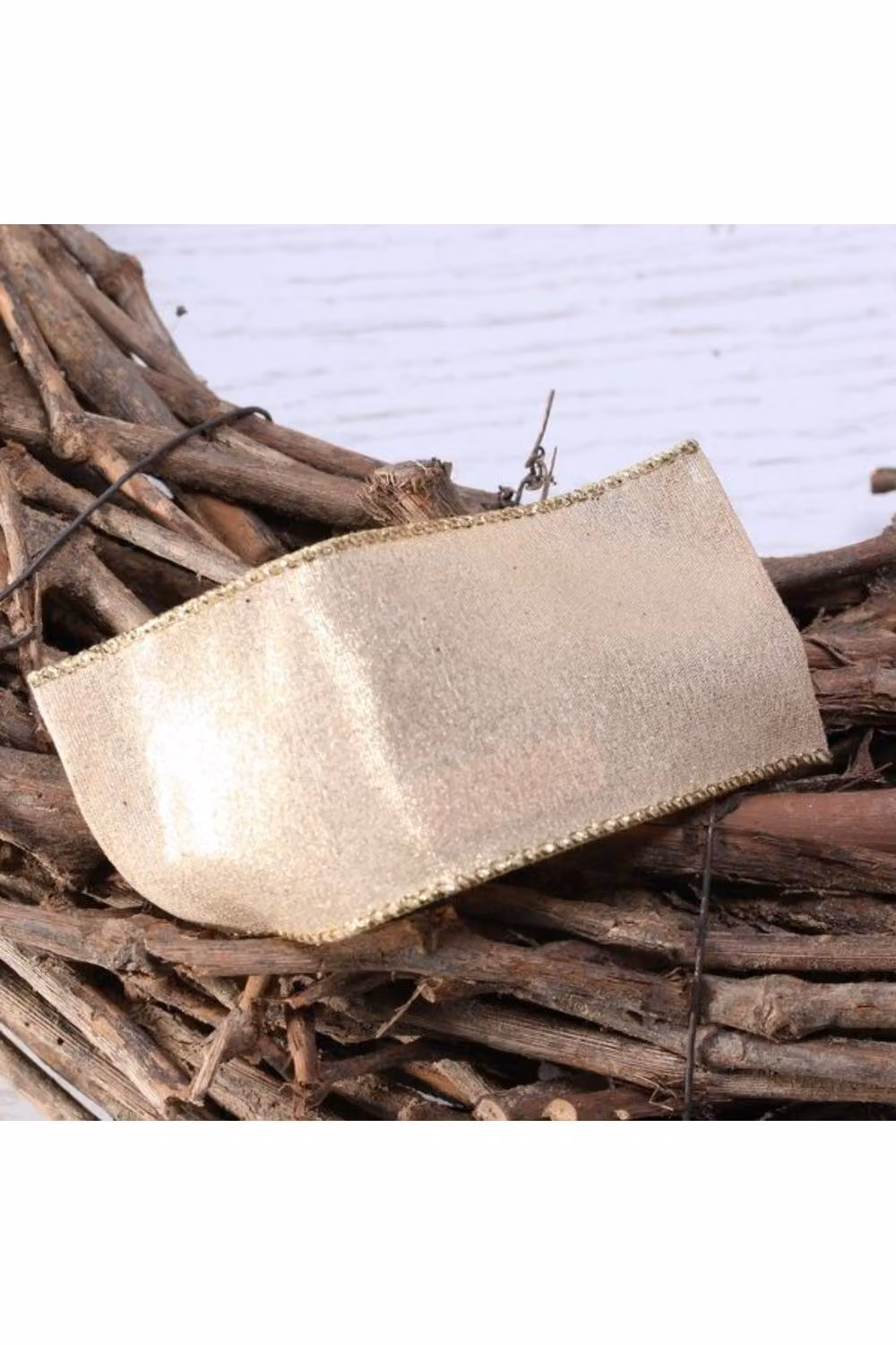 KDMD Nude Metallic Ribbon, Width: 6.3 cm, Length: 9.14 m – 2