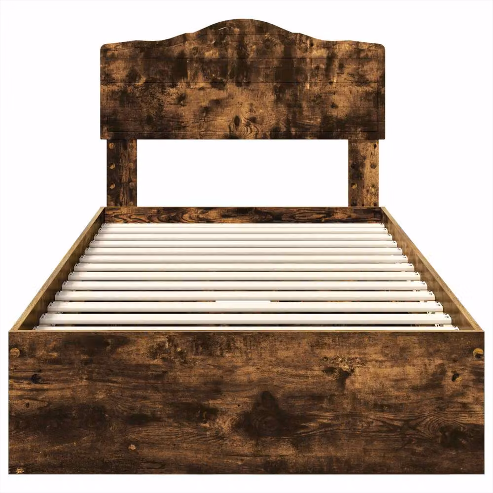 Berkfield Home Smoked Oak Storage Bed with Drawers, Brown, W/D/H: 90 x 200 cm – 4