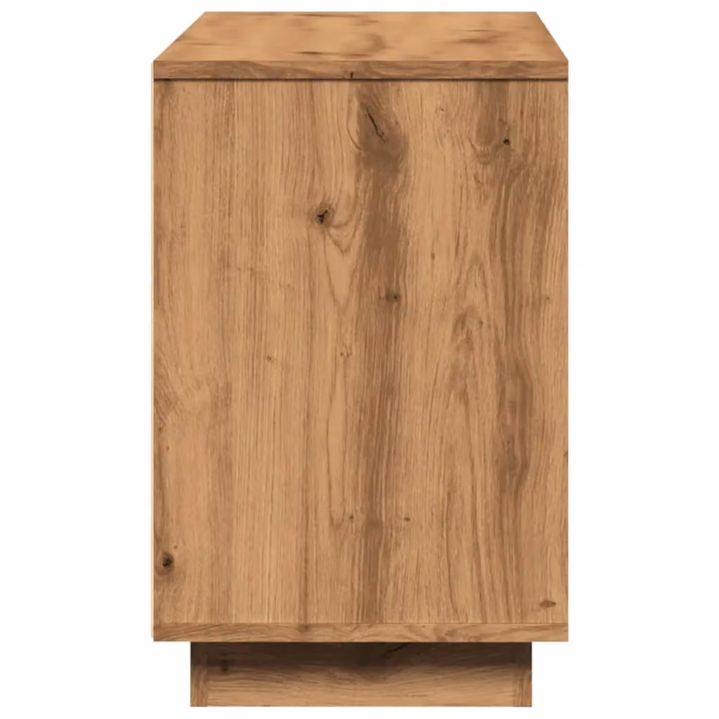 Berkfield Home Artisan Oak Sideboard in Brown, W/D/H: 102 x 35 x 55 cm – 4