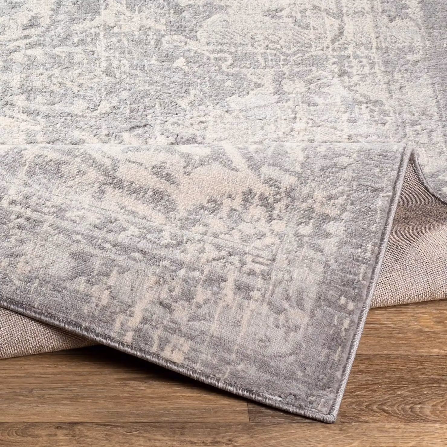 Livabliss Monaco Vintage Boho Rug in Grey, Ivory and Cream, W: 200 cm, D: 290 cm – 3
