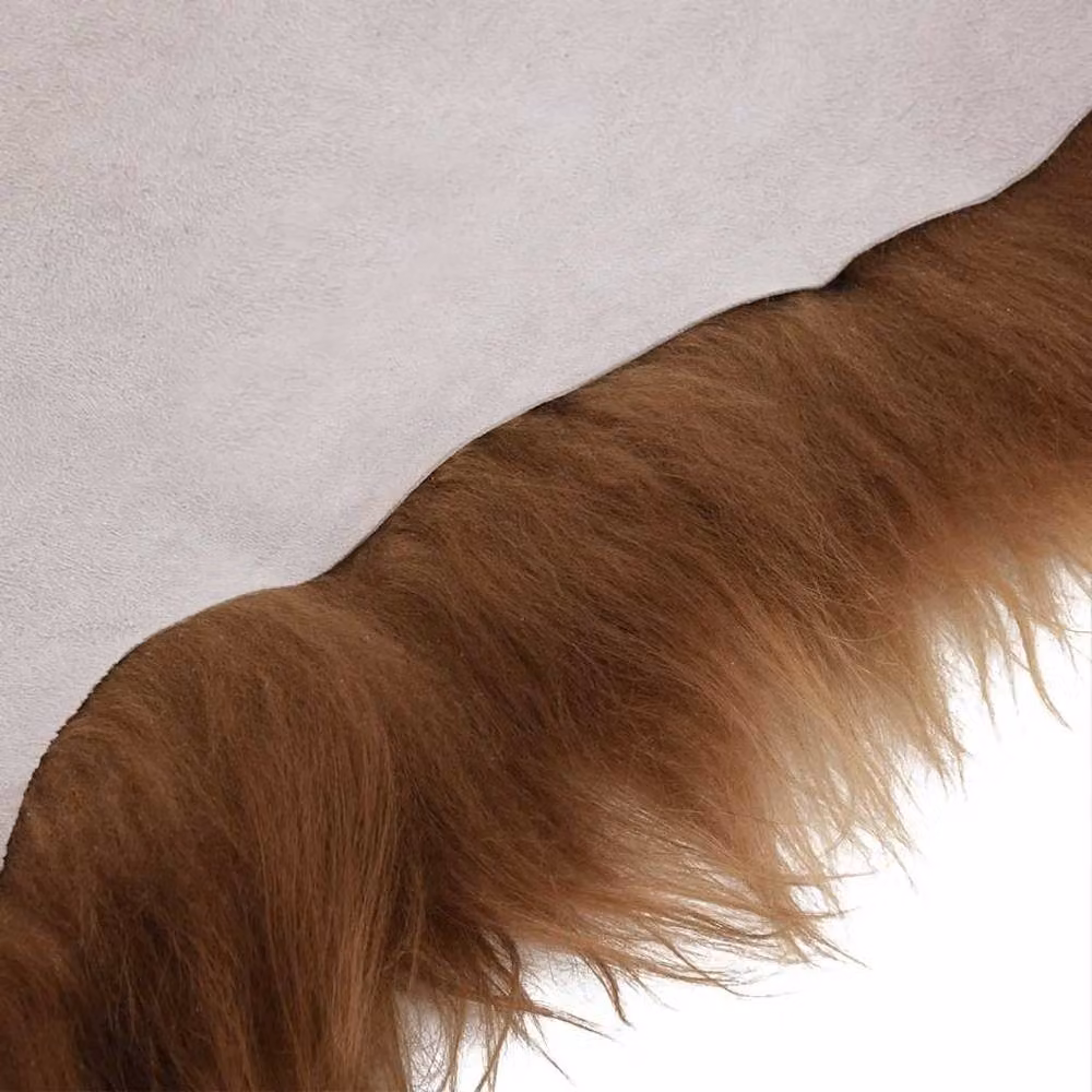 Berkfield Home Icelandic Sheepskin Chair Cover, Brown, W: 70 cm, H: 110 cm – 4