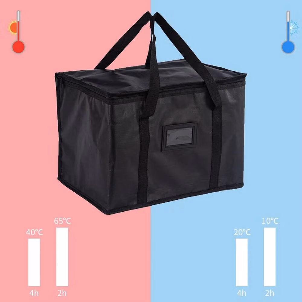 KORVIXA 50L Large Insulated Food Delivery Bag in Black – 4