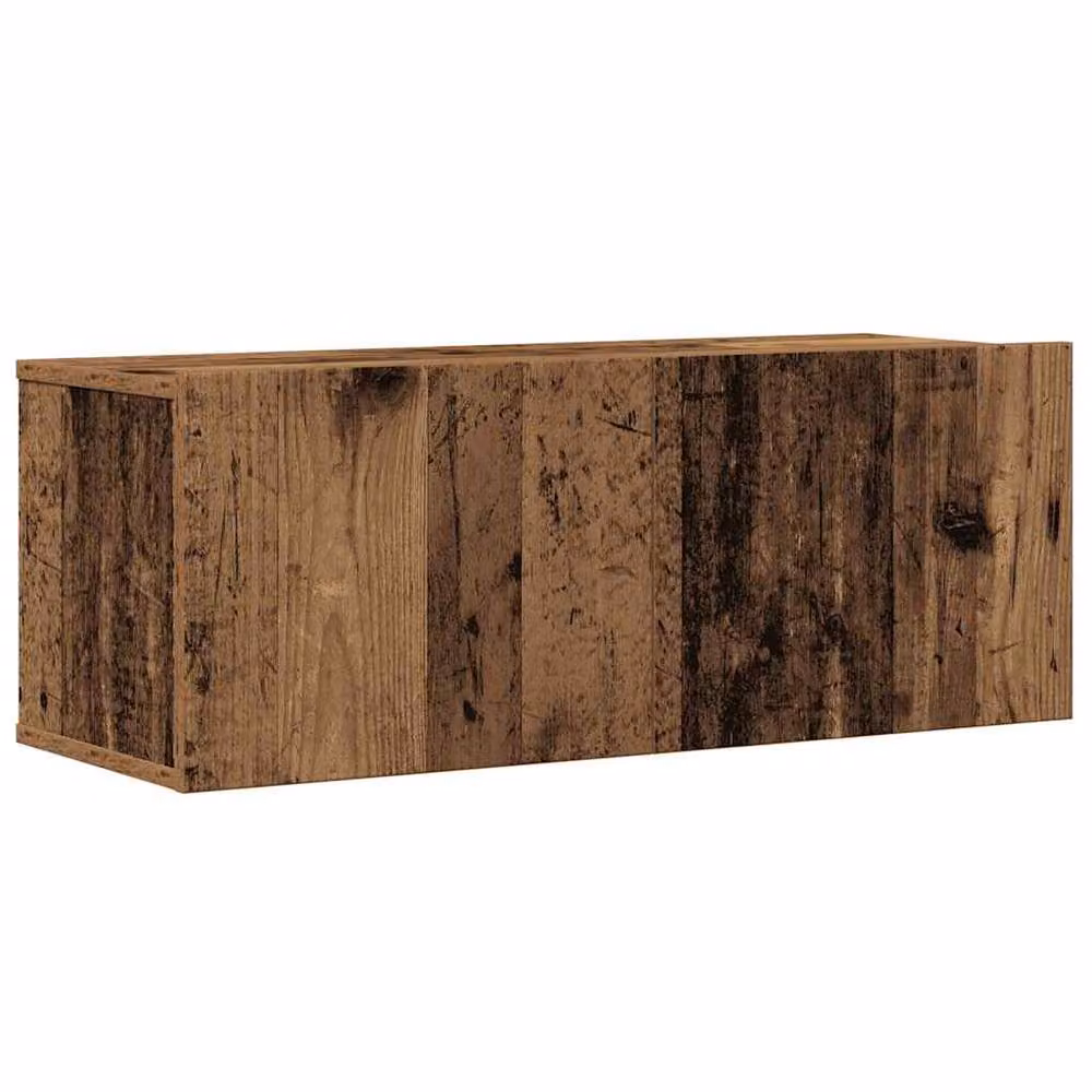 Berkfield Home Classic 4 Piece Wall-Mounted TV Cabinet Set in Brown Engineered Wood – 3